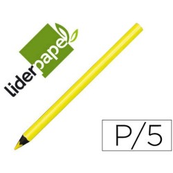 LAPICES DE COLORES LIDERPAPEL JUMBO NEON AMARILLO