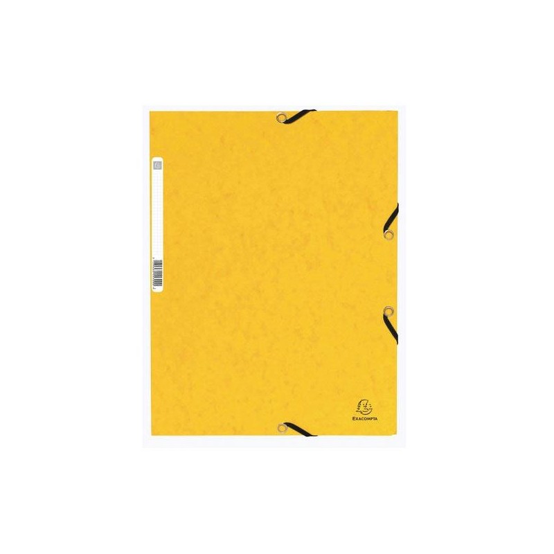 Carpeta de gomas Exacompta - 3 solapas - 240 x 320 mm - 355 g - Color amarillo Carpeta de gomas Exacompta - 3 solapas - 240 x 320 mm - 355 g - Color amarillo