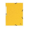 Carpeta de gomas Exacompta - 3 solapas - 240 x 320 mm - 355 g - Color amarillo