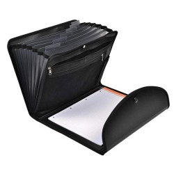 Portadocumentos Exactive Exafolio - PP - Botón - 25,5 x 33 cm - Color negro
