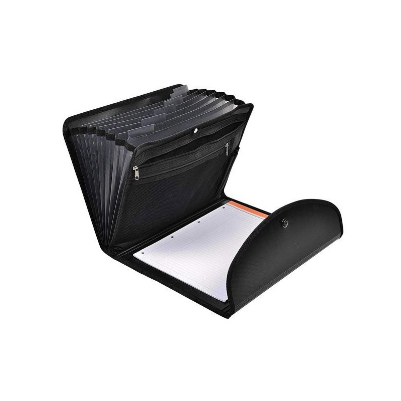 Portadocumentos Exactive Exafolio - PP - Botón - 25,5 x 33 cm - Color negro