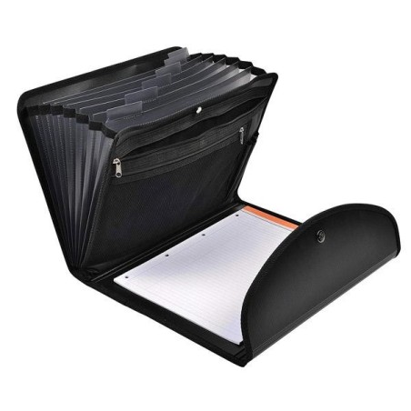Portadocumentos Exactive Exafolio - PP - Botón - 25,5 x 33 cm - Color negro