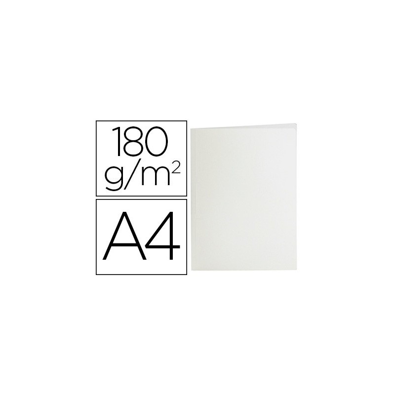 SUBCARPETA LIDERPAPEL A4 BLANCO 180G/M2 (PACK INDIVISIBLE 50 UDS)