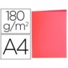 SUBCARPETA LIDERPAPEL A4 ROJO PASTEL 180G/M2 (PACK INDIVISIBLE 50 UDS)