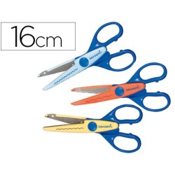 TIJERA ESCOLAR LIDERPAPEL CORTES EN ZIG-ZAG, ONDAS PEQUEÑAS Y ONDAS GRANDES UNIDAD