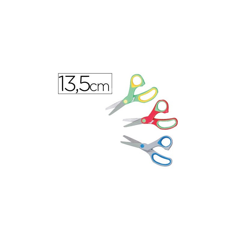 TIJERA ESCOLAR LIDERPAPEL SOFT ERGONOMICA UNIDAD