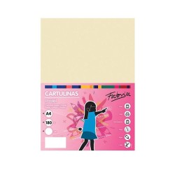 Cartulina Fabrisa - A4 - 180g - Color crema (PACK INDIVISIBLE DE 50 UNIDADES)