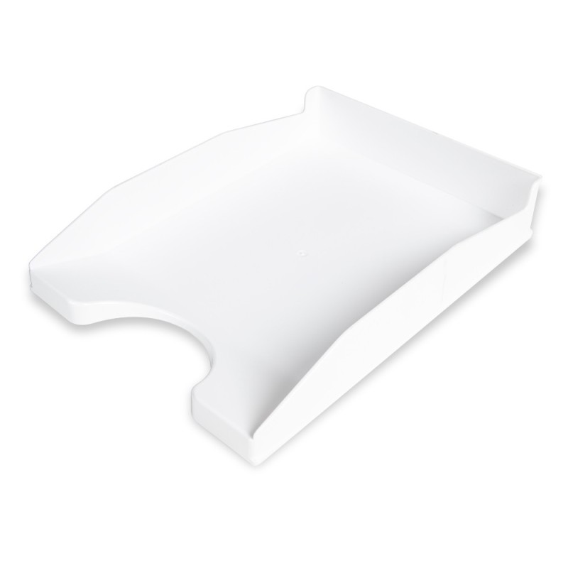 BANDEJA SOBREMESA PLASTICO Q-CONNECT BLANCO OPACO 240X70X340 MM (PACK INDIVISIBLE 6 UDS)
