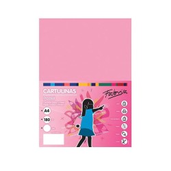Cartulina Fabrisa - A4 - 180 g - Color rosa (PACK INDIVISIBLE DE 50 UNIDADES)