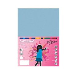 Cartulina Fabrisa - A4 - 180 g - Color azul (PACK INDIVISIBLE DE 50 UNIDADES)