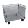 CARRITO PARA CARPETAS COLGANTE Q-CONNECT KF00830 REJILLA PLATA CON RUEDAS METALICO 380X325X300 FOLIO PROLONGADO.