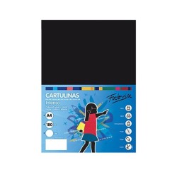 Cartulina Fabrisa - A4 - 180 g - Color negro (PACK INDIVISIBLE DE 50 UNIDADES)