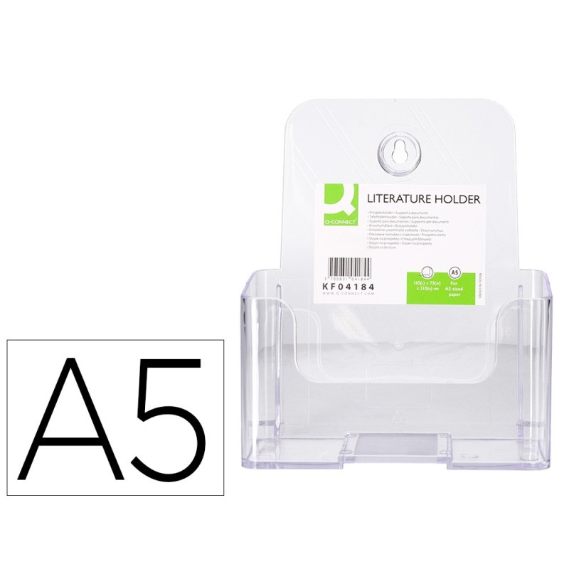 EXPOSITOR SOBREMESA Q-CONNECT METACRILATO A5 REF.5754