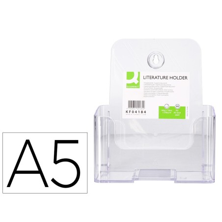 EXPOSITOR SOBREMESA Q-CONNECT METACRILATO A5 REF.5754