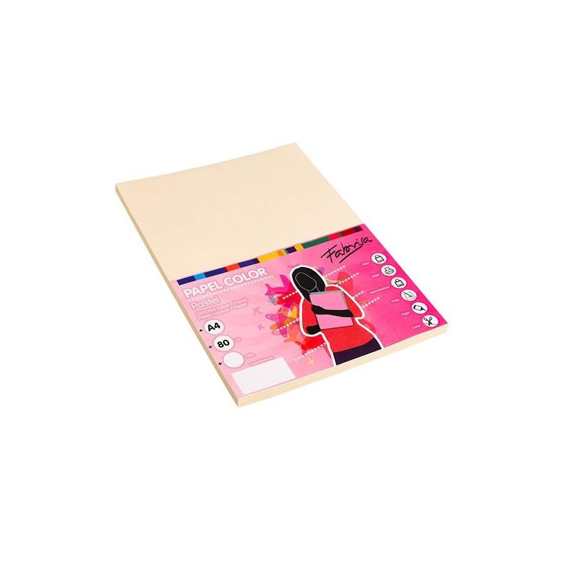 Papel multifunción Fabrisa - A4 - 80 g - Color marfil - Pack 100 hojas Papel multifunción Fabrisa - A4 - 80 g - Color marfil - Pack 100 hojas