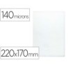 FUNDA PORTACARNET Q-CONNECT CUARTO 140 MICRAS PVC TRANSPARENTE 220X170MM