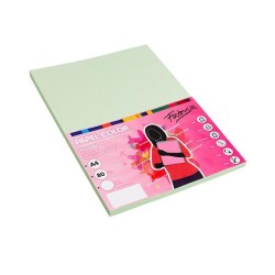 Papel multifunción Fabrisa - A4 - 80 g - Color verde laguna - Pack 100 hojas