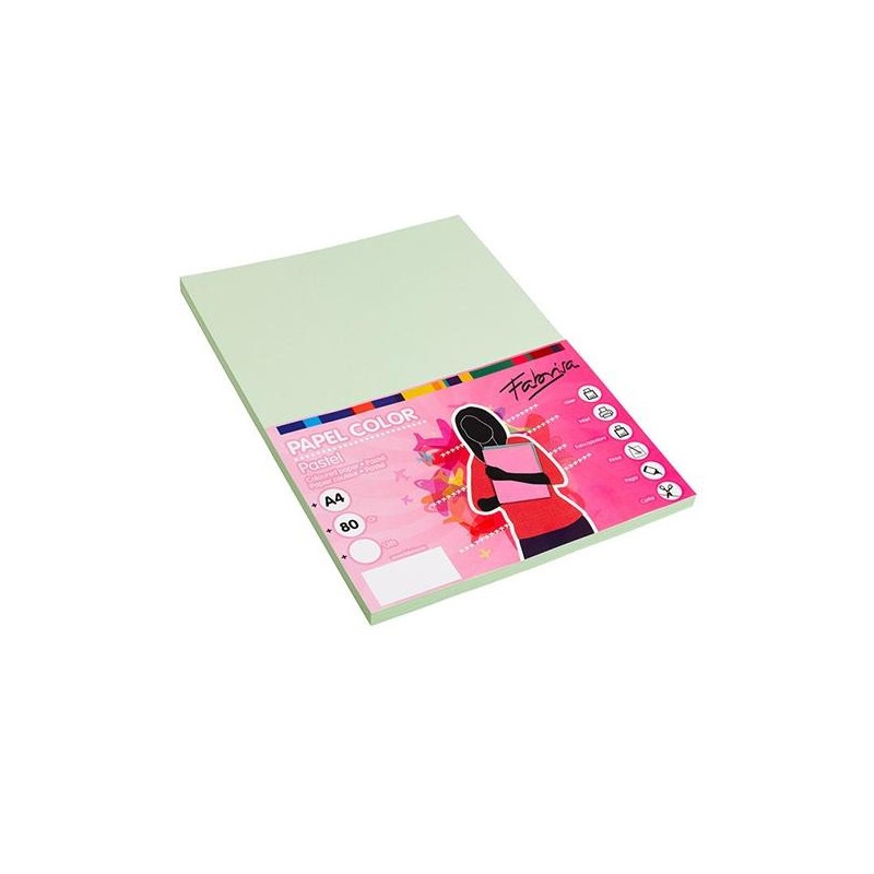 Papel multifunción Fabrisa - A4 - 80 g - Color verde laguna - Pack 100 hojas Papel multifunción Fabrisa - A4 - 80 g - Color verde laguna - Pack 100 hojas