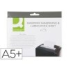 HOJAS LUBRICANTES Y AFILADORAS Q-CONNECT PARA DESTRUCTORA PAQUETE DE 12 HOJAS TAMAÑO 220X150MM