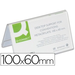 IDENTIFICADORES SOBREMESA Q-CONNECT METACRILATO 100X60 MM REF.5729