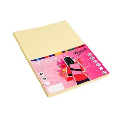 Papel multifunción Fabrisa - A4 - 80 g - Color amarillo - Pack 100 hojas