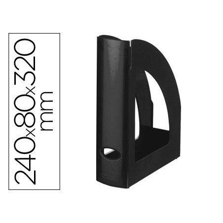 REVISTERO PLASTICO Q-CONNECT NEGRO OPACO