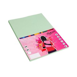 Papel multifunción Fabrisa - A4 - 80 g - Color verde - Pack 100 hojas