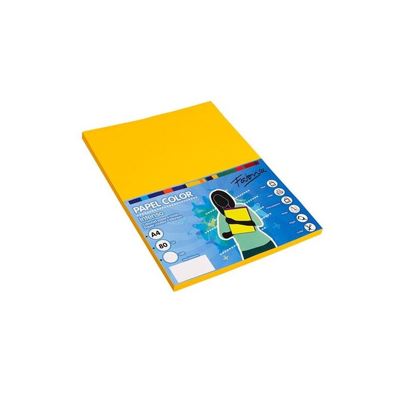 Papel multifunción Fabrisa - A4 - 80 g - Color oro - Pack 100 hojas