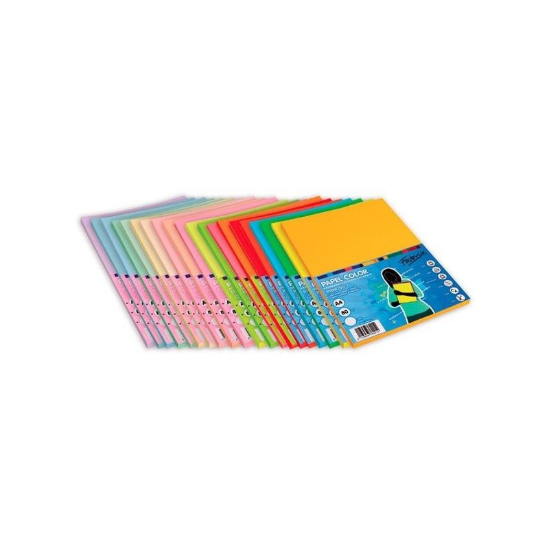 Papel multifunción Fabrisa - A4 - 80 g - Color amarillo limón - Pack 100 hojas