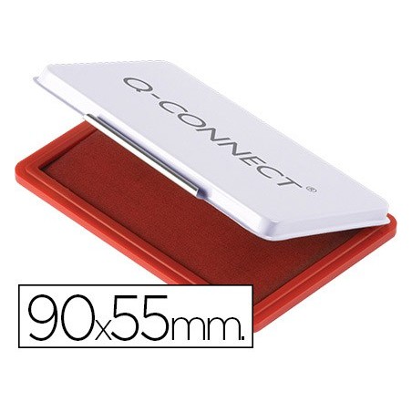 TAMPON Q-CONNECT N.3 90X55 MM ROJO