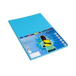 Papel multifunción Fabrisa - A4 - 80 g - Color azul turquesa - Pack 100 hojas