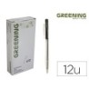 BOLIGRAFO GREENING NEGRO RETRACTIL (PACK INDIVISIBLE 12 UDS)