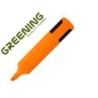 ROTULADOR GREENING FLUORESCENTE PUNTA BISELADA NARANJA (PACK INDIVISIBLE 12 UDS)