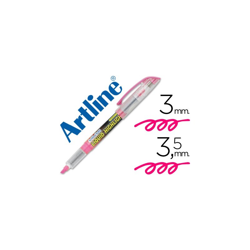 ROTULADOR ARTLINE FLUORESCENTE EK-640 ROSA -PUNTA BISELADA