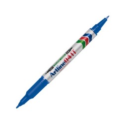 ROTULADOR ARTLINE MARCADOR PERMANENTE EK-041T AZUL -DOBLE PUNTA 0.4 Y 1.0 MM