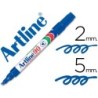 ROTULADOR ARTLINE MARCADOR PERMANENTE EK-90 AZUL -PUNTA BISELADA 5 MM -PAPEL METAL Y CRISTAL
