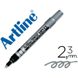 ROTULADOR ARTLINE MARCADOR PERMANENTE TINTA METALICA EK-900 PLATA -PUNTA REDONDA 2.3 MM