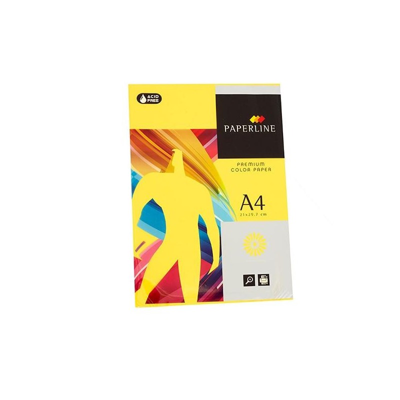 Papel multifunción Fabrisa - A4 - 80 g - Color amarillo limón - Pack 500 hojas Papel multifunción Fabrisa - A4 - 80 g - Color amarillo limón - Pack 500 hojas