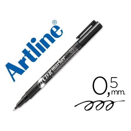 ROTULADOR ARTLINE PARA CD PUNTA DE FIBRA PERMANENTE EK-883 AZUL -PUNTA REDONDA 0.5 MM