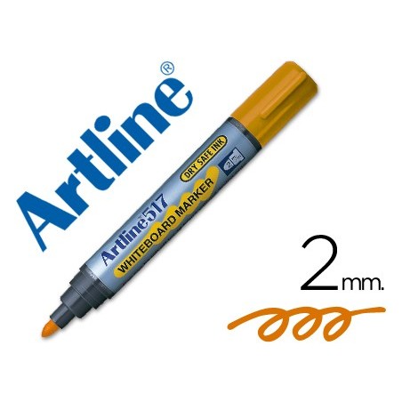 ROTULADOR ARTLINE PIZARRA EK-517 NARANJA -PUNTA REDONDA 2 MM -TINTA DE BAJO OLOR