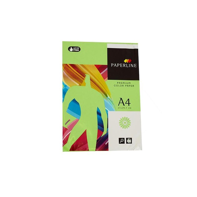 Papel multifunción Fabrisa - A4 - 80 g - Color verde fuerte - Pack 500 hojas
