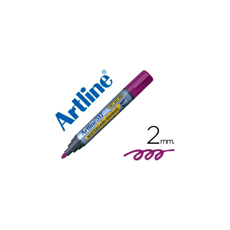 ROTULADOR ARTLINE PIZARRA EK-517 VIOLETA -PUNTA REDONDA 2 MM -TINTA DE BAJO OLOR