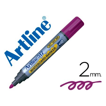 ROTULADOR ARTLINE PIZARRA EK-517 VIOLETA -PUNTA REDONDA 2 MM -TINTA DE BAJO OLOR