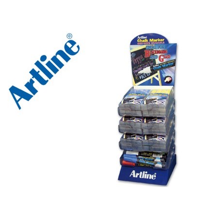 ROTULADOR ARTLINE PIZARRA VERDES-NEGRAS EPW-4-EXP COLORES SURTIDOS -EXPOSITOR DE 48 ROTULADORES
