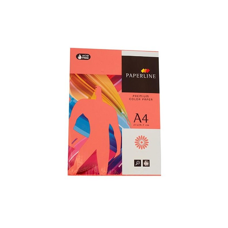 Papel multifunción Fabrisa - A4 - 80 g - Color rojo - Pack 500 hojas