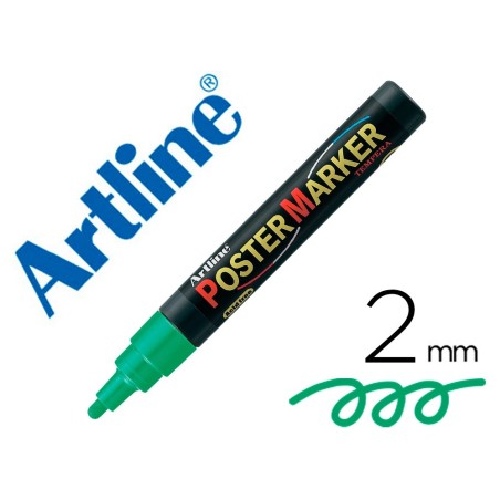 ROTULADOR ARTLINE POSTER MARKER EPP-4-VER PUNTA REDONDA 2 MM COLOR VERDE