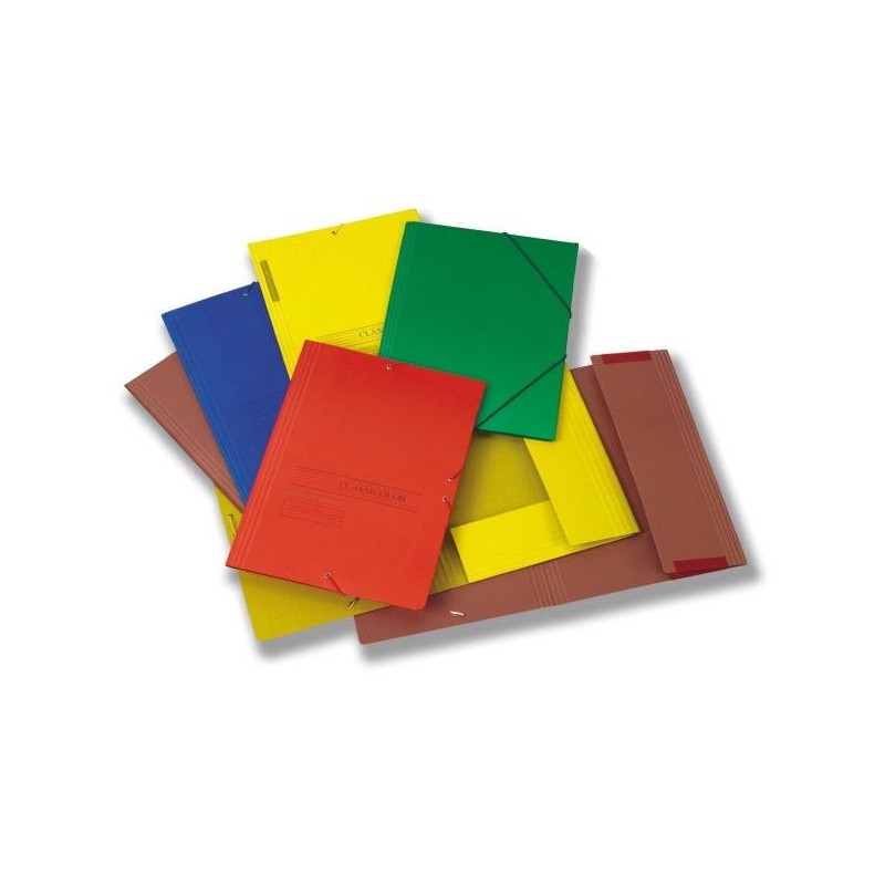 Carpeta de gomas Fabrisa - Cartón - Barnizada - Solapas - Folio - 450 g - Color azul Carpeta de gomas Fabrisa - Cartón - Barnizada - Solapas - Folio - 450 g - Color azul