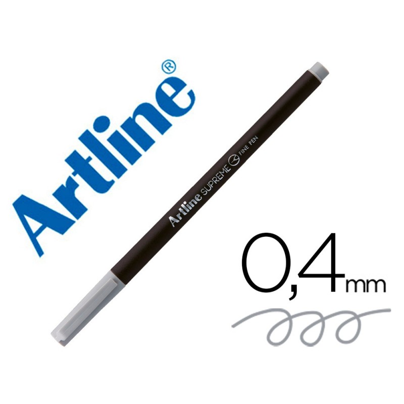 ROTULADOR ARTLINE SUPREME EPFS200 FINE LINER PUNTA DE FIBRA GRIS CLARO 0,4 MM (PACK INDIVISIBLE 12 UDS)
