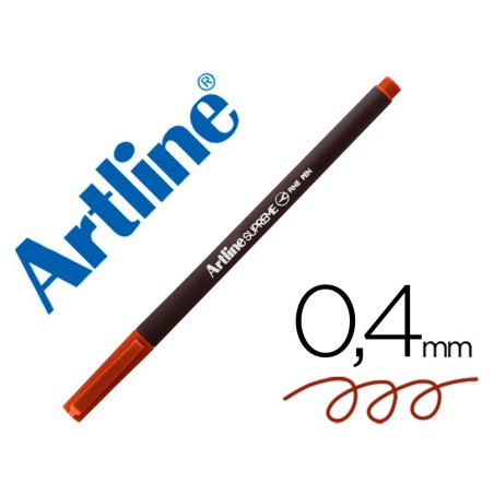 ROTULADOR ARTLINE SUPREME EPFS200 FINE LINER PUNTA DE FIBRA MARRON 0,4 MM (PACK INDIVISIBLE 12 UDS)