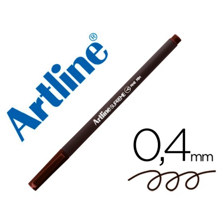 ROTULADOR ARTLINE SUPREME EPFS200 FINE LINER PUNTA DE FIBRA MARRON OSCURO 0,4 MM (PACK INDIVISIBLE 12 UDS)
